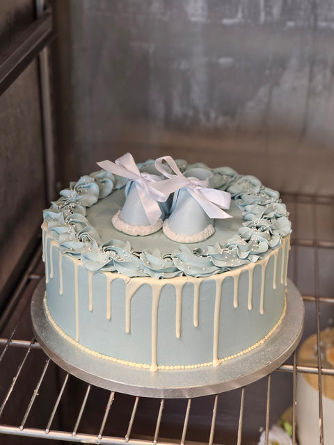 Babyshower kage med sko