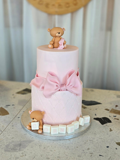 Bamser og Sløjfe-dåbskage