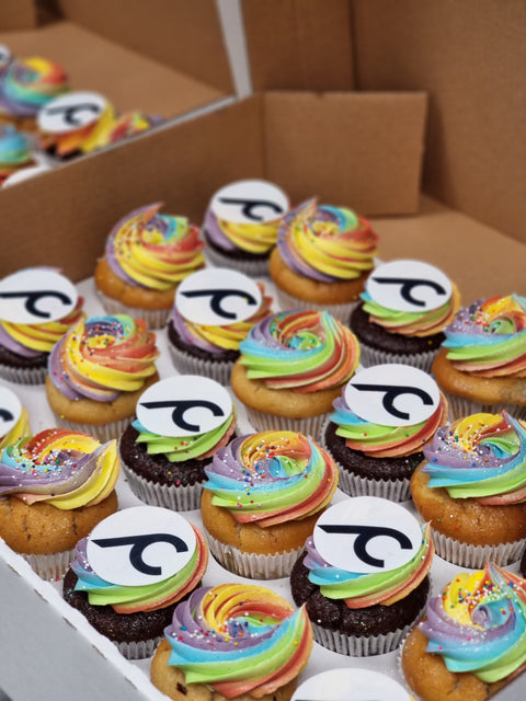 Cupcakes med logo