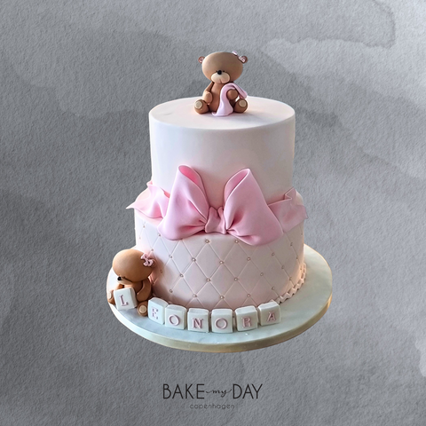 Bamser og Sløjfe-dåbskage