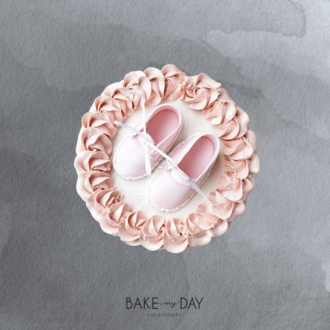 Babyshower kage med sko