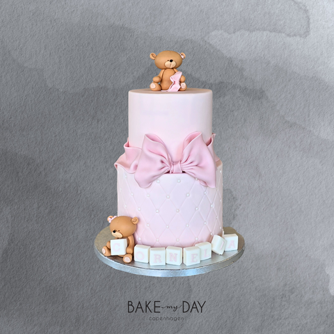 Bamser og Sløjfe-dåbskage
