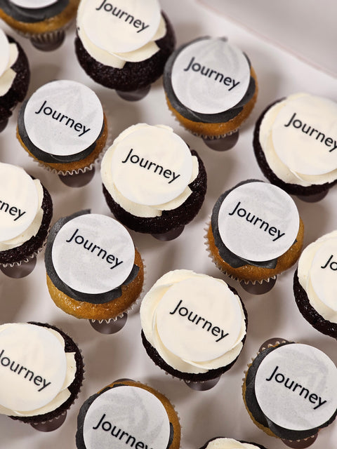 Mini cupcakes med logo