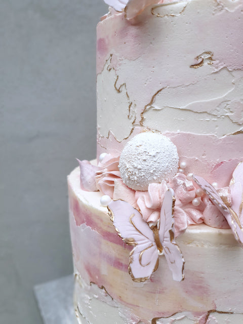 Rustik sommerfuglekage