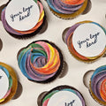 Pride cupcakes med logo